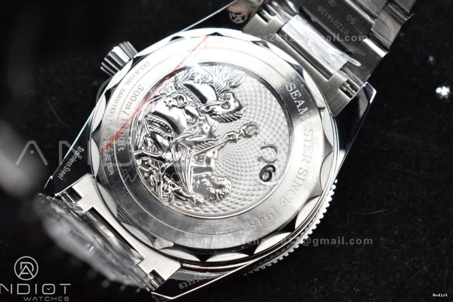 Edition Black 1:1 Clone Best on 300 VSF A8912 Seamaster Heritage Bracelet Dial SS Super 0208